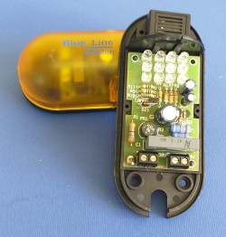 10 Pezzi - Lampeggiante ad alta luminosità 12 LED con cicalino, alimentazione 230v / 24v Mod. Mini-Lamp